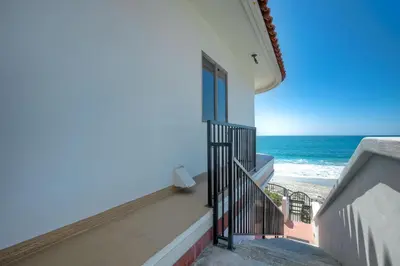 a balcony with a view of the beach at 2751 Ocean Street in Carlsbad