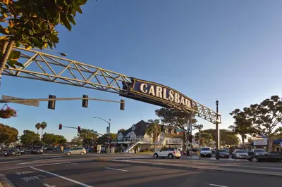 a street sign for a street in a city at 3636 Carlsbad Blvd - Lower in Carlsbad