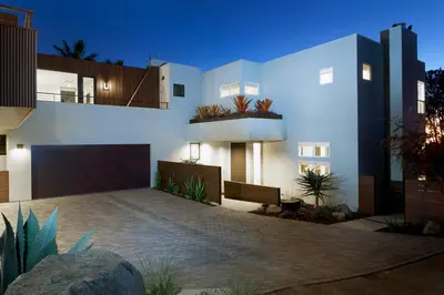 a house with a driveway in front of it at 327 Hillcrest Drive in Encinitas