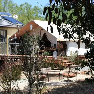 African-Inspired Safari Tent near San Diego for a Glamping Weekend in Vista