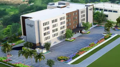 an artist rendering of the proposed tropico hotel at Tempo By Hilton San Diego Del Mar in San Diego