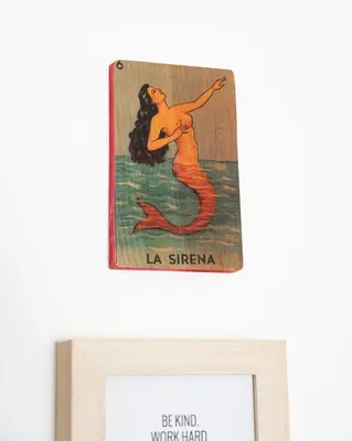 a picture of a mermaid in a picture frame at 2BD Sashas Bungalow Beach Vibes 1 Block Away in San Diego