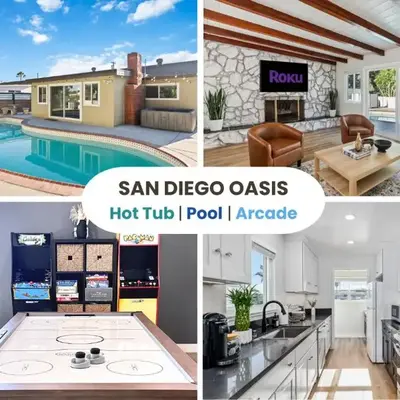 NEW Cozy Zen Pool Jacuzzi Home Heart of San Diego