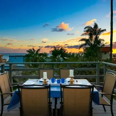 Ocean Views Walk to the Beach with King Suite