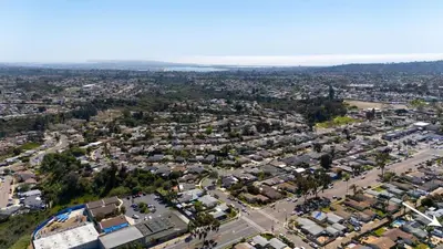 an aerial view of a city with houses at 4 Miles to Beach Central and Newly Renovated in San Diego