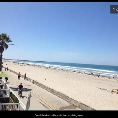Ocean Front Beauty right above Best Beach in Mission Beach