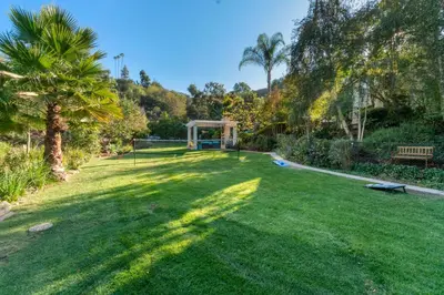 a large lawn with a gazebo in a park at Buena Creek Refuge - Family Resort Destination - Secure and Private - in Vista