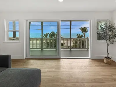 a living room with a view of the ocean at F-72 Terramar Cliffs in Carlsbad
