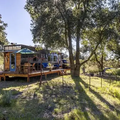 Vintage Tiny House with Spa-Inspired Bathroom in Warner Springs