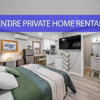 Entire Private Studio with 1 King Bed