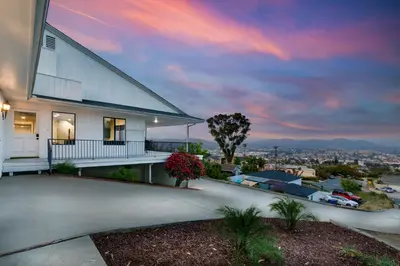 a house with a view of a city at Mountain View 6BR Pool, Spa and Games Room in El Cajon