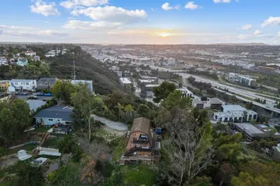 an aerial view of a small town with a city at The SeaBarn Vista Views, Hot Tub and Stargazing in San Diego