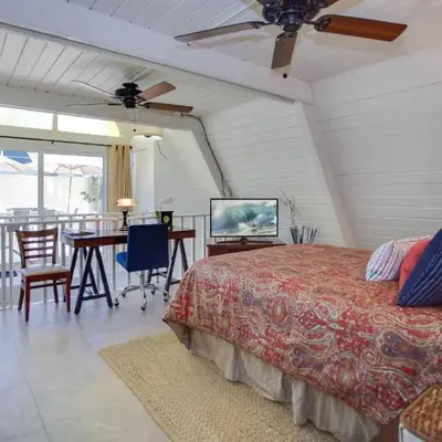 Retro A-Frame Studio W Loft And Sun Deck