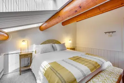 a bedroom with a large bed in a room at Japatul House w Pool & Spa 5 Star Google Reviews in Alpine