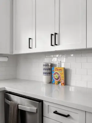 a kitchen counter with a box of cereal on it at Barrio Casita - 2Bd, Central, Parking, EV Charging in San Diego
