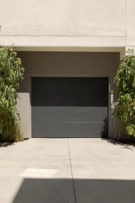 a garage with a large door in a building at NEW 3br Luxury Townhome - Gaslamp - Balboa Park in San Diego
