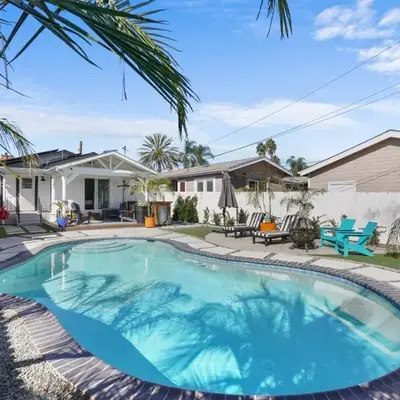 Renovated 3BR House with Heated Pool and Backyard Oasis