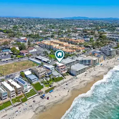 Exclusive Beachfront Duplex in Carlsbad Village Ocean Views
