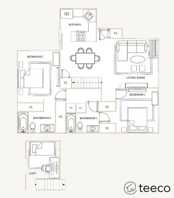 a floor plan of a house at Lux Modern Pet Friendly | Pool | Hot Tub | Tennis in Oceanside