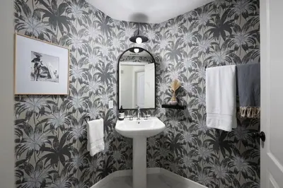 a bathroom with a sink and a mirror at Newport Coast Bungalow in Newport Beach