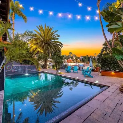 Skyline and Bay Views Spanish Villa Pool and Hot Tub