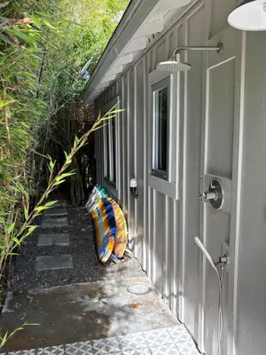 a side walk to a house with a door at Entire home in La Jolla, CA in San Diego