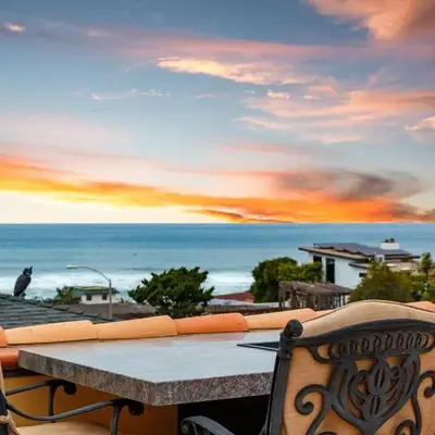 Oceanview Rooftop Escape Modern Spanish Decor