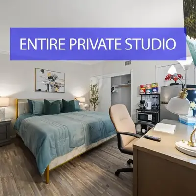 Entire Private Studio with King Bed