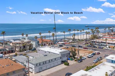 a view of the beach from the balcony of a building at Sunrise & Sunset by the Sea 812-1 in Oceanside