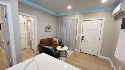 a living room with a couch and a table at 8354 Adam Unit B 1Bed 1Bath by SD Stay in Lemon Grove