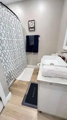 a bathroom with a sink and a counter with a sink at 8354 Adam Unit B 1Bed 1Bath by SD Stay in Lemon Grove