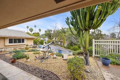 a large cactus in the middle of a garden at Serene 4BR La Mesa Hideaway in La Mesa
