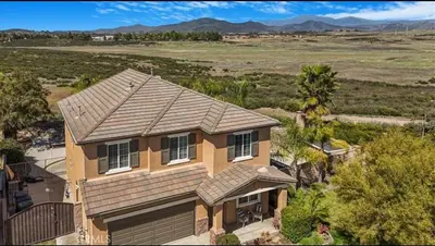 an overhead view of a house with a roof at Your Home Away From Home near Wineries & Old Town in Murrieta