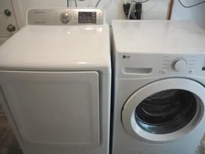 a white washing machine next to a white washer at Luxury 3BR, 2BA Newly Renovated with Huge Backyard in San Diego