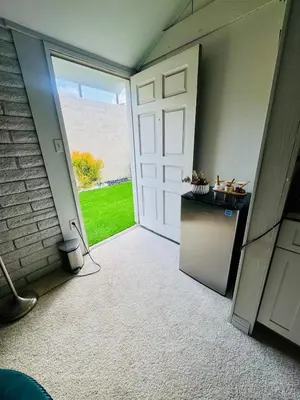 a door leading to a garage with a door at My Cozy Place in Mission Viejo