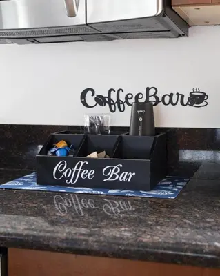 a coffee box sitting on top of a counter at Blue Tide by Coastline Vacation Rentals in San Diego
