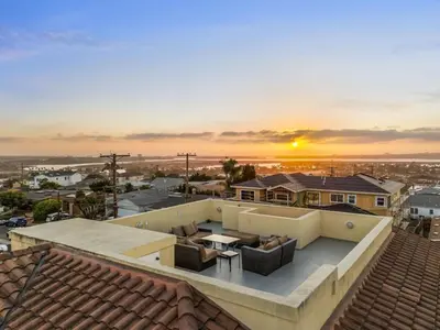 a view from the roof of a house at Tuscan Sands by Coastline Vacation Rentals in San Diego