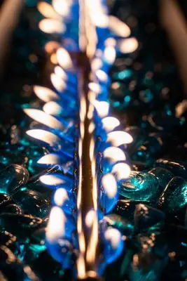 a close up of a blue and white object at The Wave by Coastline Vacation Rentals in San Diego