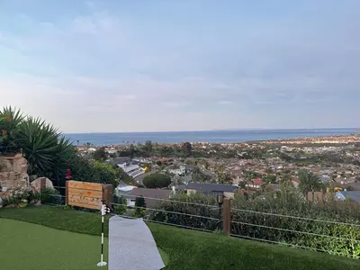 a view of a city with the ocean in the background at Avenida Paradise! in San Clemente