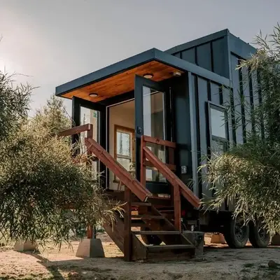 Unplug in a Rustic-Chic Tiny Home: Stargazing Patio