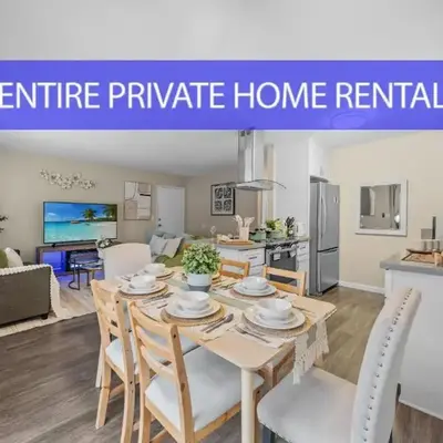 Entire Private Home with 2 Bedrooms 1 Bathroom