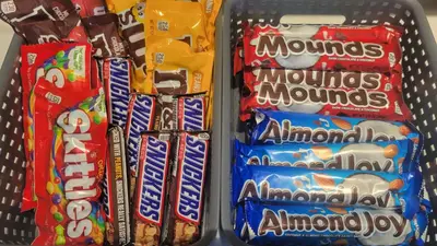 two plastic containers filled with different kinds of snacks at SureStay Hotel by Best Western Chula Vista San Diego Bay in Chula Vista