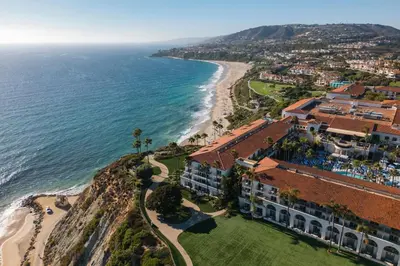 an aerial view of a resort and the ocean at The Ritz-Carlton, Laguna Niguel in Dana Point