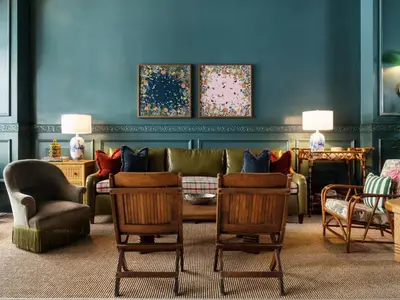 a living room with a couch and chairs at Palihotel San Diego Gaslamp Quarter in San Diego