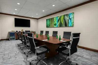 a conference room with a long table and chairs at Sheraton La Jolla in San Diego