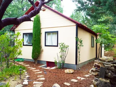 a small house with a red roof at Time Traveler Retreat in Julian