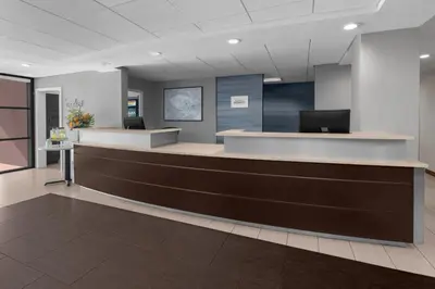 a lobby of a hospital with a reception desk at Residence Inn by Marriott San Diego Downtown in San Diego