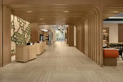 a corridor of a dermatologistacistacistacistasteryasteryasteryasteryasteryasteryastery at Courtyard by Marriott San Diego Downtown Little Italy in San Diego