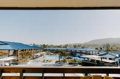 a view of the pool at a resort at Lakehouse Resort in San Marcos