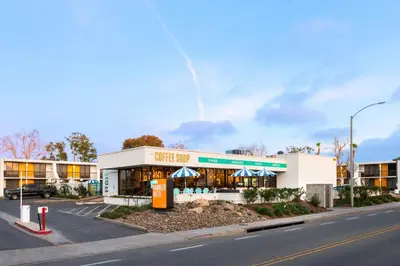 a store on the side of a street at Rambler Hotel in Chula Vista